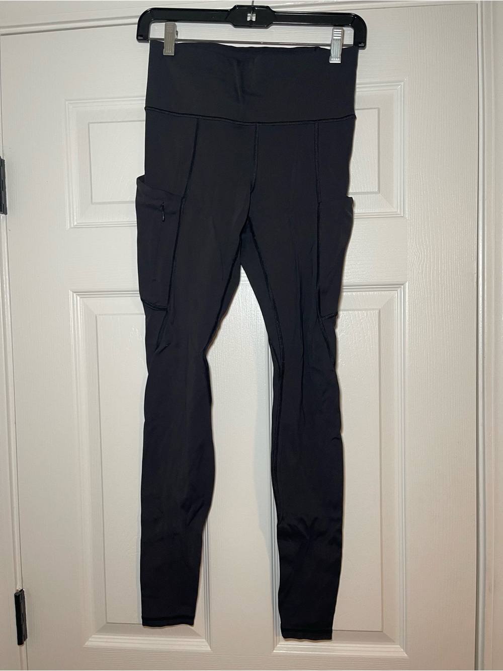 Athleta Black High-Rise Leggings with Sid Pockets